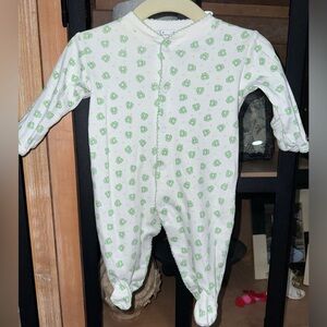 Kissy Kissy footies frogs print sleeper pima cotton unisex baby boy girl newborn